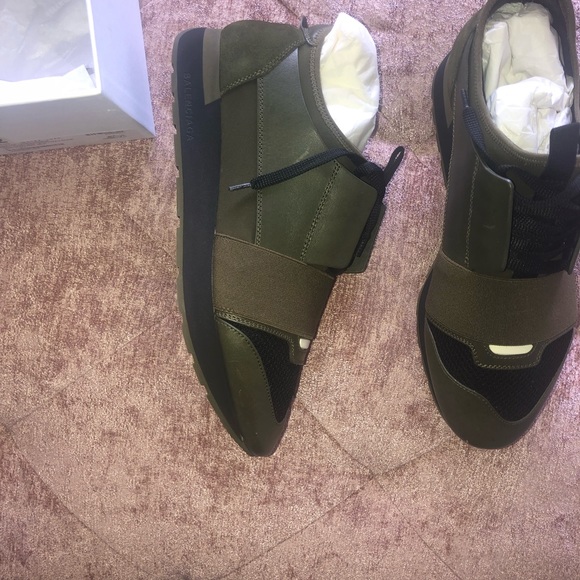 Men’s balenciaga track runners hunter green - Picture 5 of 8